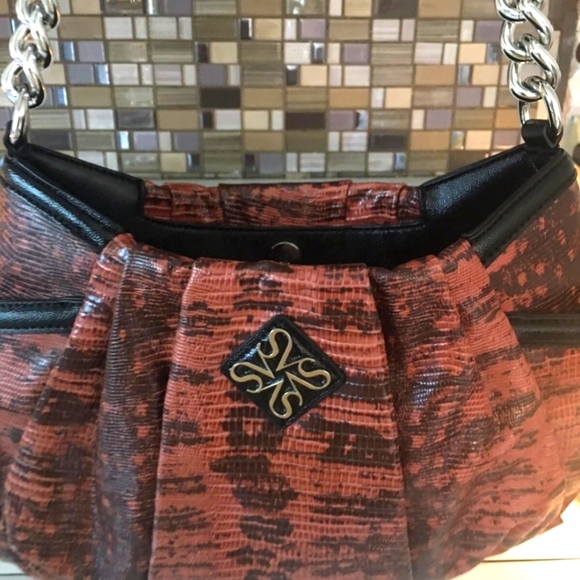 Simply Vera Vera Wang Handbags - New Simply Vera Rust ,Chain Strap Shoulder Bag